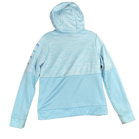 Nike Girls Hoodie XL Blue Therma Dri Fit Training Pull Over Sweatshirt Warm Soft - Picture 9 of 14
